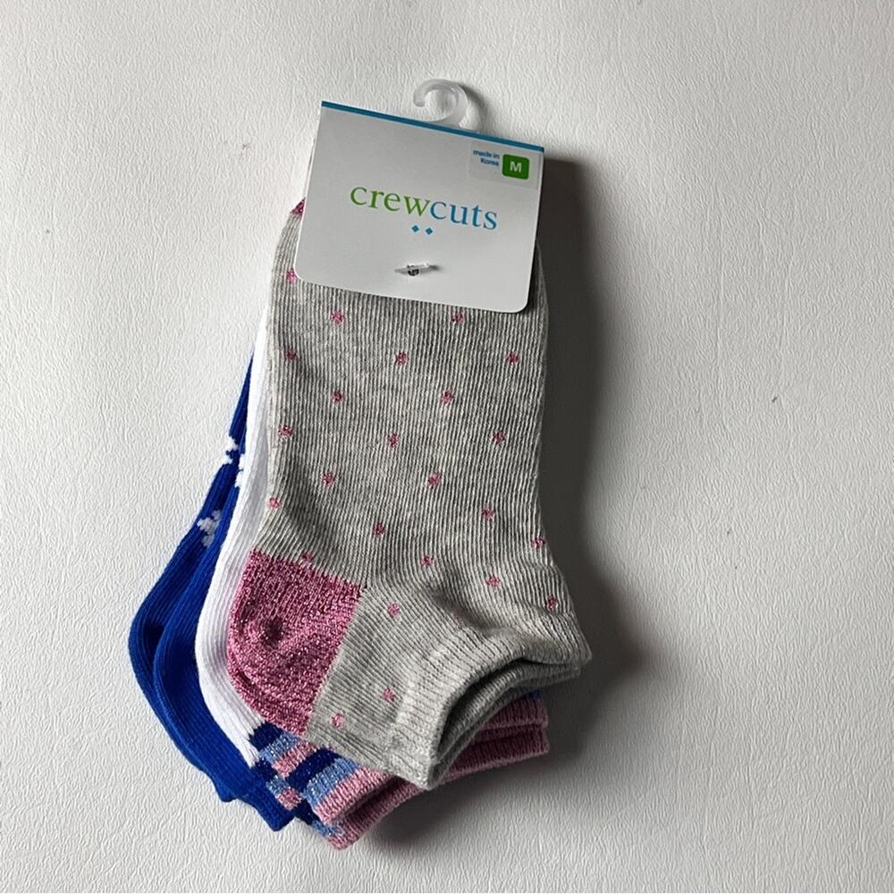 Crewcuts Girl’s Multi-pack Design Socks Sz M NWT